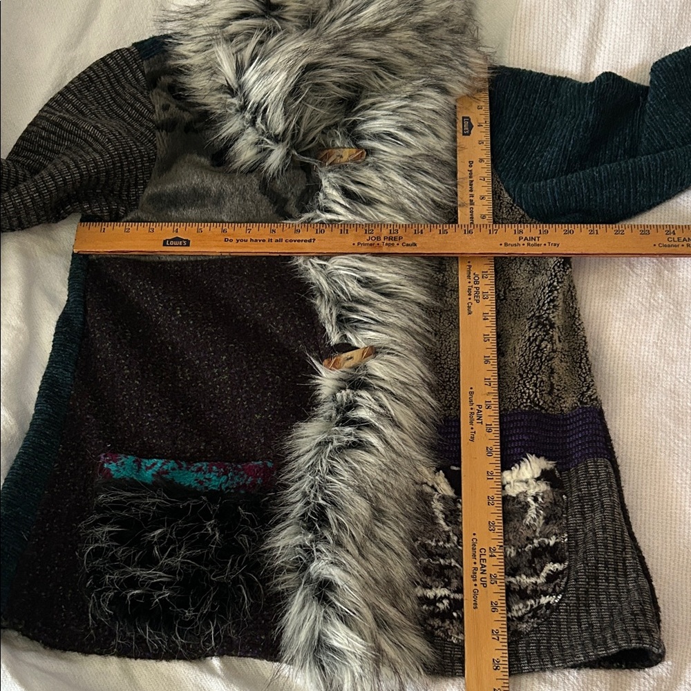 Chic Patchwork Faux Fur Teddy Jacket - image 4